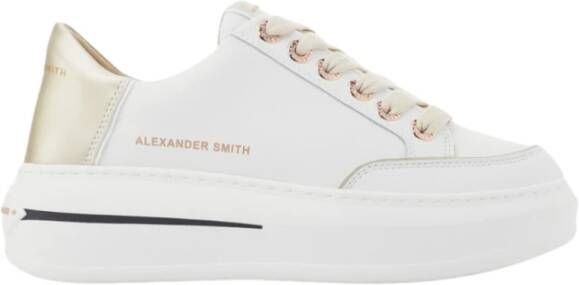 Alexander Smith Wit Goud Lancaster Sneakers White Dames