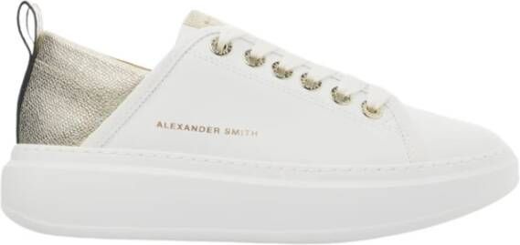 Alexander Smith Wit Goud Wembley Vrouw Sneakers White Dames