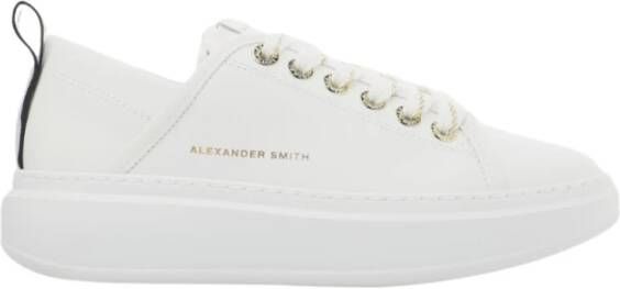 Alexander Smith Wit Goud Wembley Vrouw Sneakers White Dames