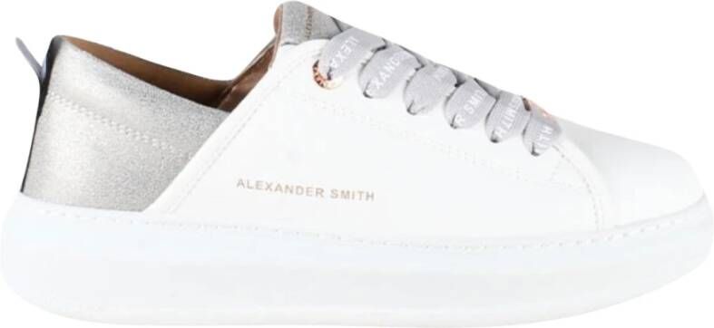 Alexander Smith Wit Grijze Sneakers Herfst Winter 2023 2024 Collectie White Dames