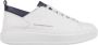 Alexander Smith Witte Blauwe Leren Sneakers Wembley Man - Thumbnail 1