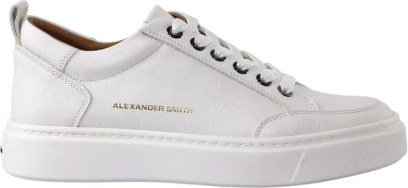 Alexander Smith Witte Bond Klassieke Sneakers