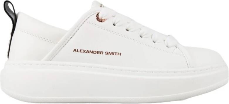 Alexander Smith Witte Eco-Leren Sneakers Ss25