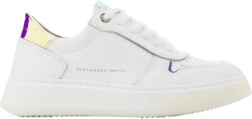 Alexander Smith Witte Iride Perzik Sneakers Multicolor