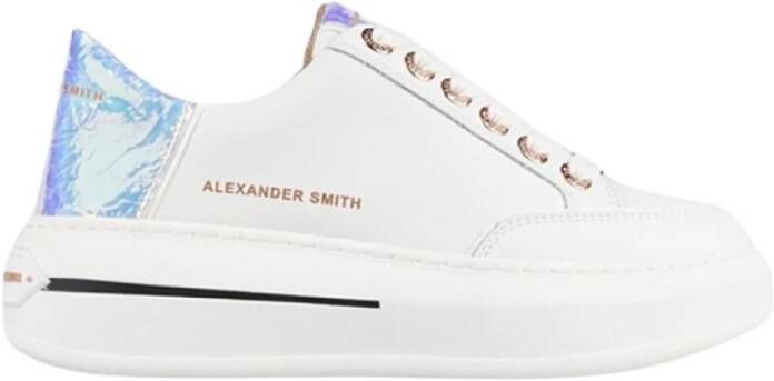 ALEXANDER SMITH Lage Sneakers Dames 1896 Leatherlook Wit - Foto 2