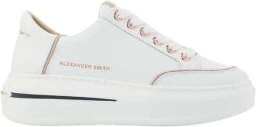 Alexander Smith Witte Kameel Lancaster Vrouw Sneakers Multicolor Dames