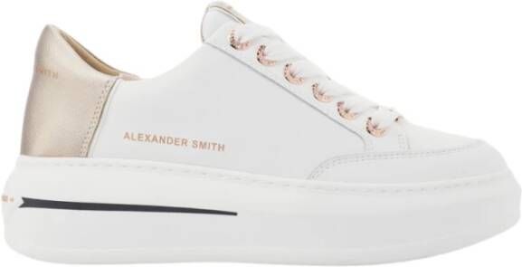 Alexander Smith Witte Koper Lancaster Gate Sneakers White Dames
