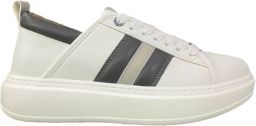 Alexander Smith Eco Wembley Leren Sneaker Wit Grijs White Heren