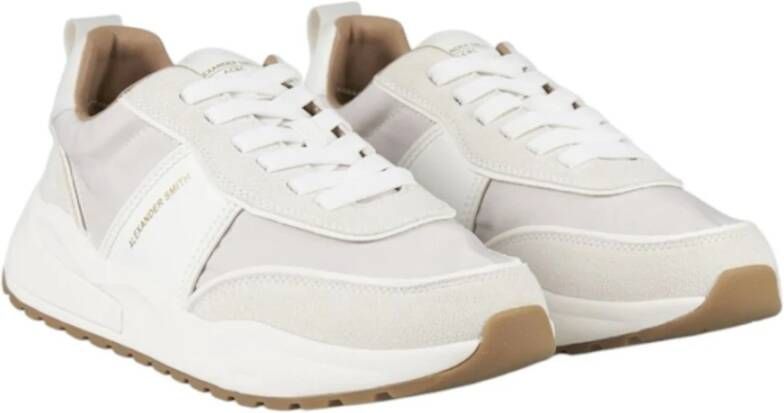Alexander Smith Witte lage sneakers