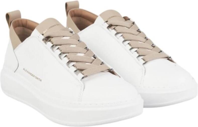 Alexander Smith Witte lage sneakers