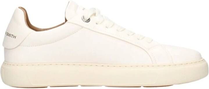 Alexander Smith Witte leren sneakers met uitneembare binnenzool
