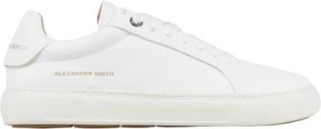 Alexander Smith Witte leren sneakers Soho man