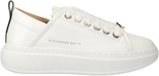 Alexander Smith Witte Leren Sneakers Webley White Dames
