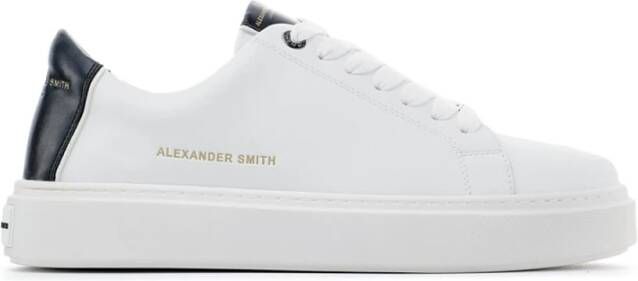 Alexander Smith Witte Leren Veterschoenen 9010Wbk White Heren