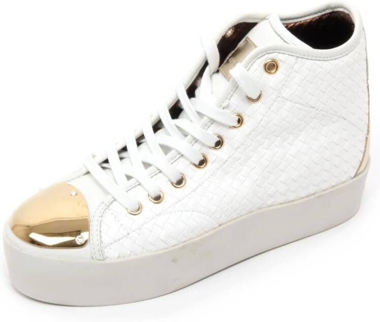 Alexander Smith Witte Londen Schoen met Sleehak