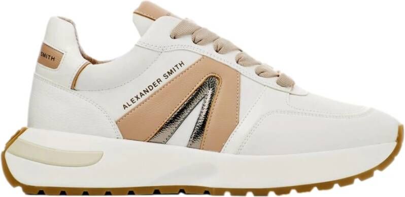 Alexander Smith Witte Nude Chunky Sneakers Multicolor Dames