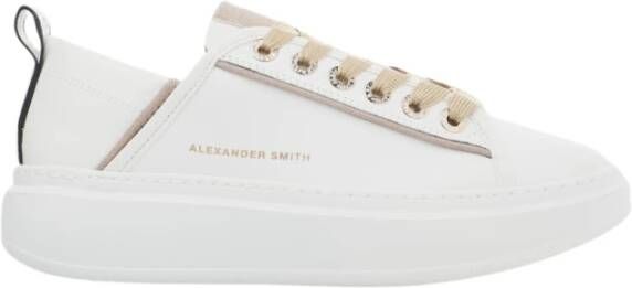 Alexander Smith Witte Nude Sneakers Wembley Model White Dames