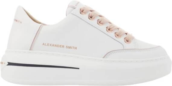 Alexander Smith Witte Roos Lancaster Gate Sneakers White Dames