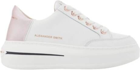 Alexander Smith Witte Roos Sneakers Lancaster Stijl White Dames