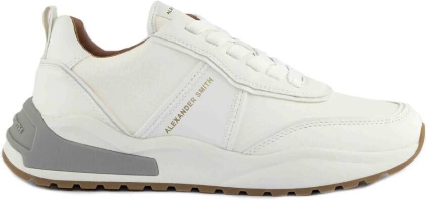 Alexander Smith Witte Sneakers White Heren