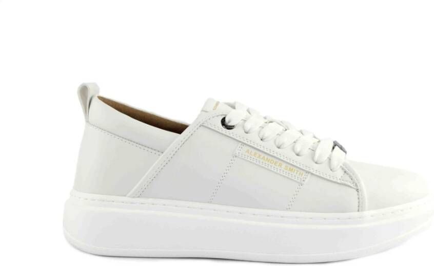 Alexander Smith Witte Sneakers White Heren