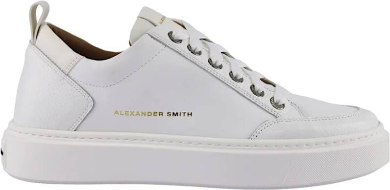 Alexander Smith Witte Sneakers White Heren