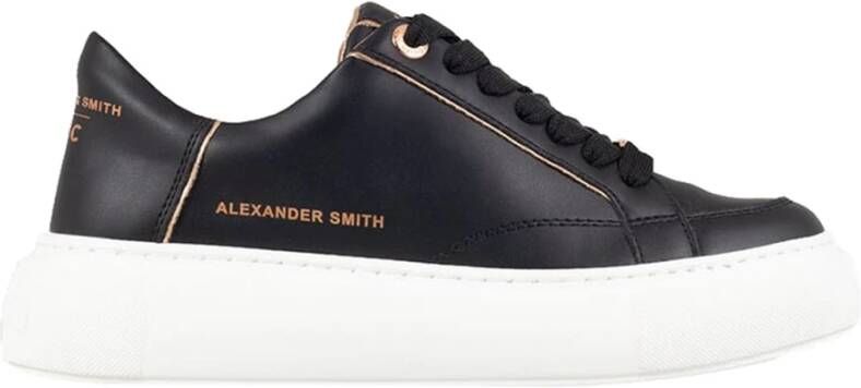 Alexander Smith Eco-Greenwich Black Copper Sneakers Black Dames
