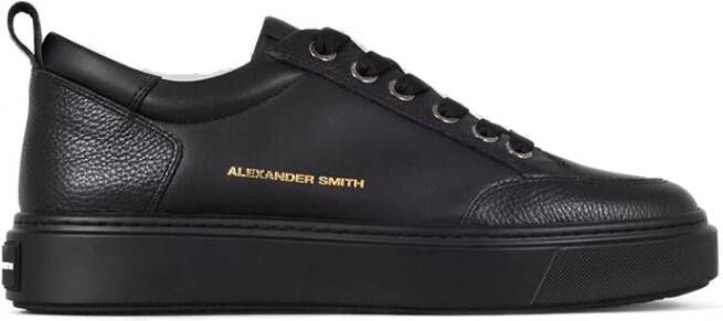Alexander Smith Zwarte Leren Casual Sneakers