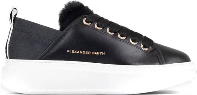 Alexander Smith Low-Top Sneakers Casual Black Trainers in zwart