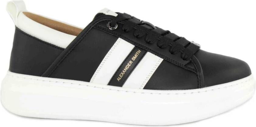 Alexander Smith Zwart Wit Stijlvolle Sneakers Black Heren