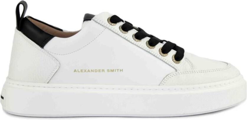 Alexander Smith Zwart Wit Stijlvolle Sneakers White Heren