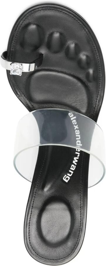 Alexander Wang Bianca 105mm Sandal w Crystal Toe Ring - Foto 2