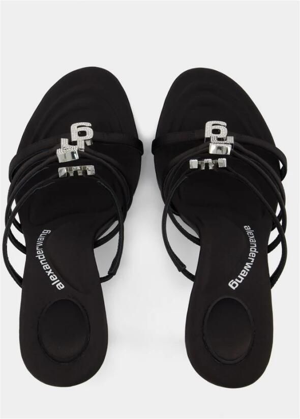 Alexander wang Kristalversierde Nala Mules Black Dames