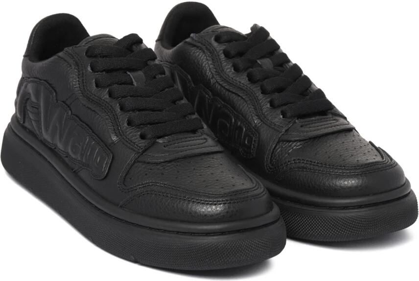 Alexander Wang Zwarte Puff Sneakers met reliëflogo