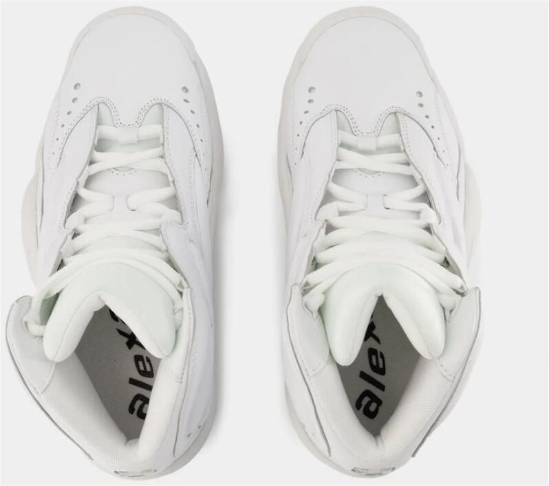 Alexander wang Witte Leren Hoop Sneakers Suède Kalfsleer Wit Dames