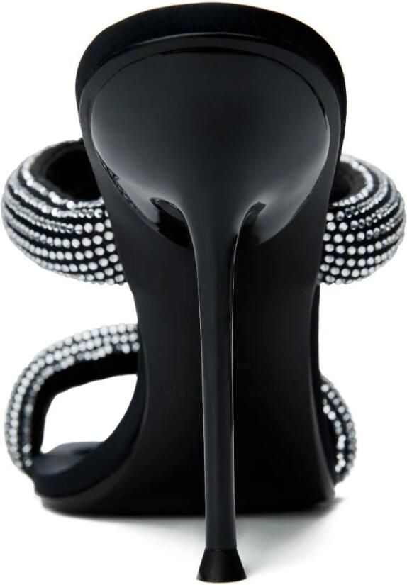 Alexander Wang Zwarte Leren Hakken Muiltjes Sandalen