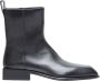 Alexander wang Zwarte leren enkellaarzen met zilveren logoplaat Black Dames - Thumbnail 1