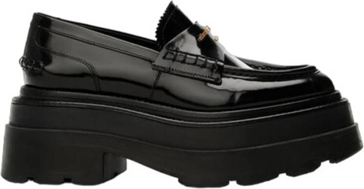 alexander wang Elegante Glossy Loafers Black Dames