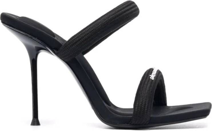 Alexander Wang Zwarte Nylon Instap Sandalen