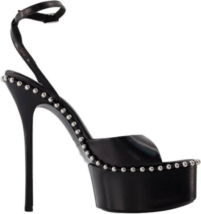 Alexander wang Pumps & high heels Nova 145 Sandals Leather _ Black in zwart