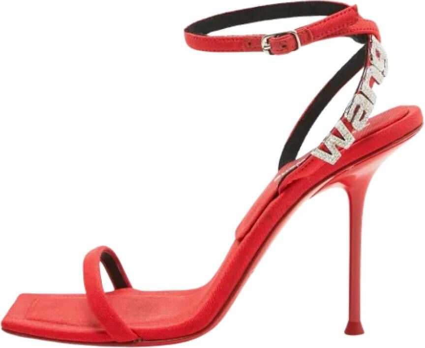 Alexander Wang Pre-owned Canvas sandals Red Dames