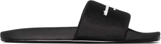 Alexander wang Sandalen Aw Pool Slides Nylon Black in zwart