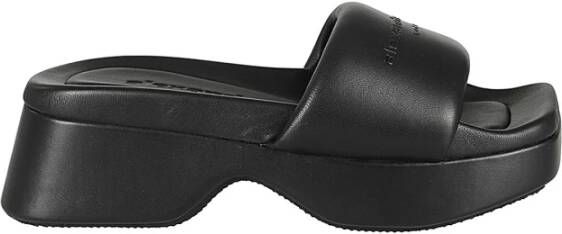 Alexander wang Sandalen Platform Black Float Slide Slippers in zwart