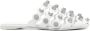 Alexander Wang Witte leren platte sandalen met studs - Thumbnail 1