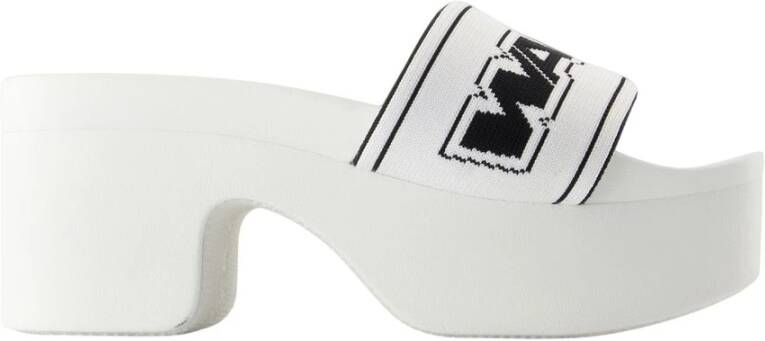 Alexander Wang Witte Webbing Plateau Sandalen
