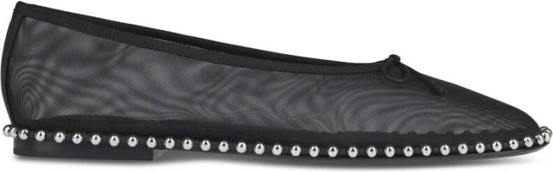Alexander Wang Zwarte Ballchain Platte Schoenen