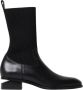 Alexander Wang Zwarte Gebreide Enkellaars Lage Hak - Thumbnail 1