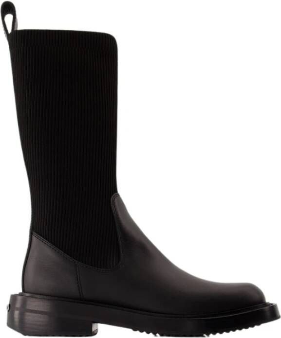 Alexander wang Boots Detroit Sock Boots Leather Black in zwart