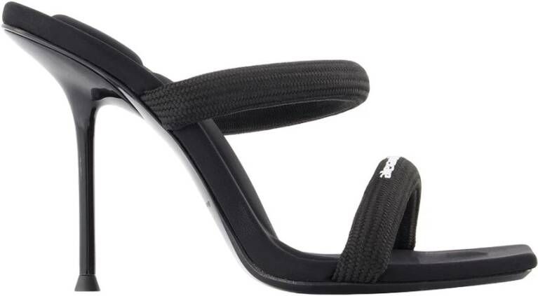 Alexander Wang Zwarte Nylon Instap Sandalen