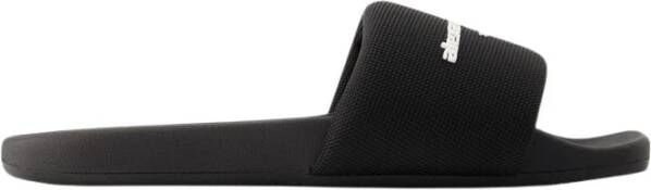 Alexander wang Zwarte Nylon Pool Slides Black Dames